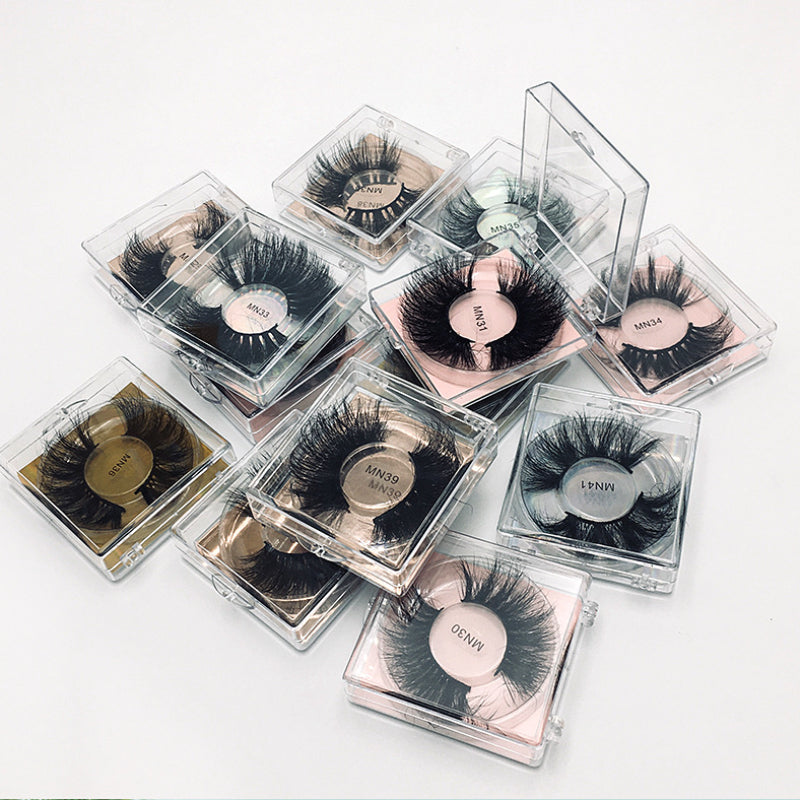 8D 25mm Mink Eyelash 27mm Lengthened Thick False Eyelashes