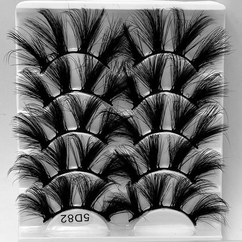 5D 25mm Mink Eyelash Multi-Layer Lengthen and Thicken False Eyelashes