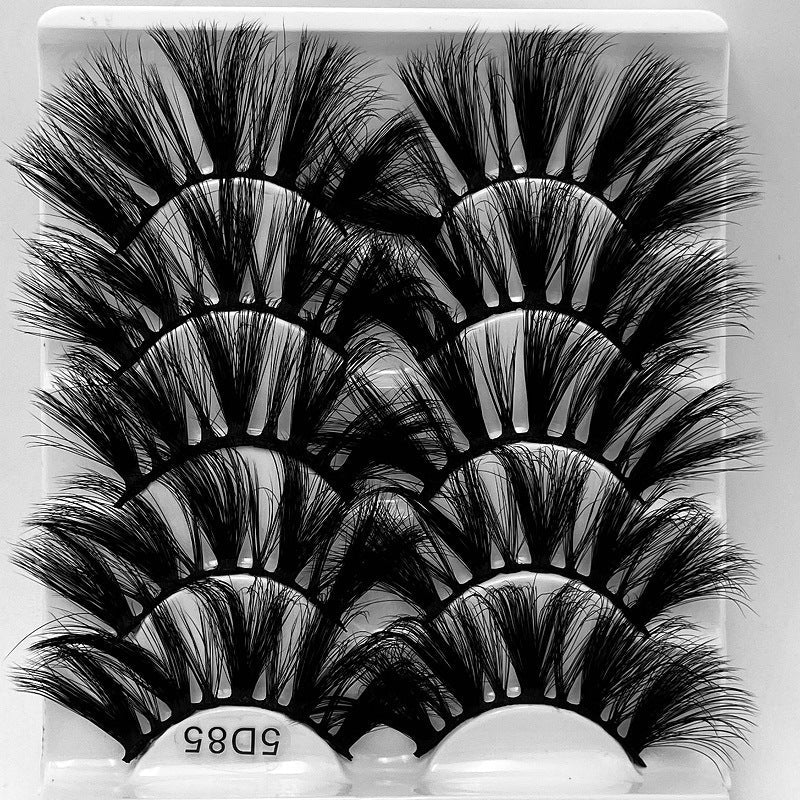 5D 25mm Mink Eyelash Multi-Layer Lengthen and Thicken False Eyelashes