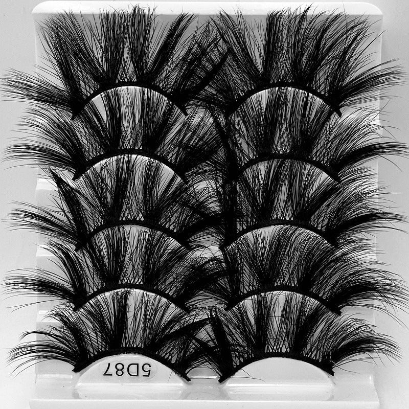 5D 25mm Mink Eyelash Multi-Layer Lengthen and Thicken False Eyelashes