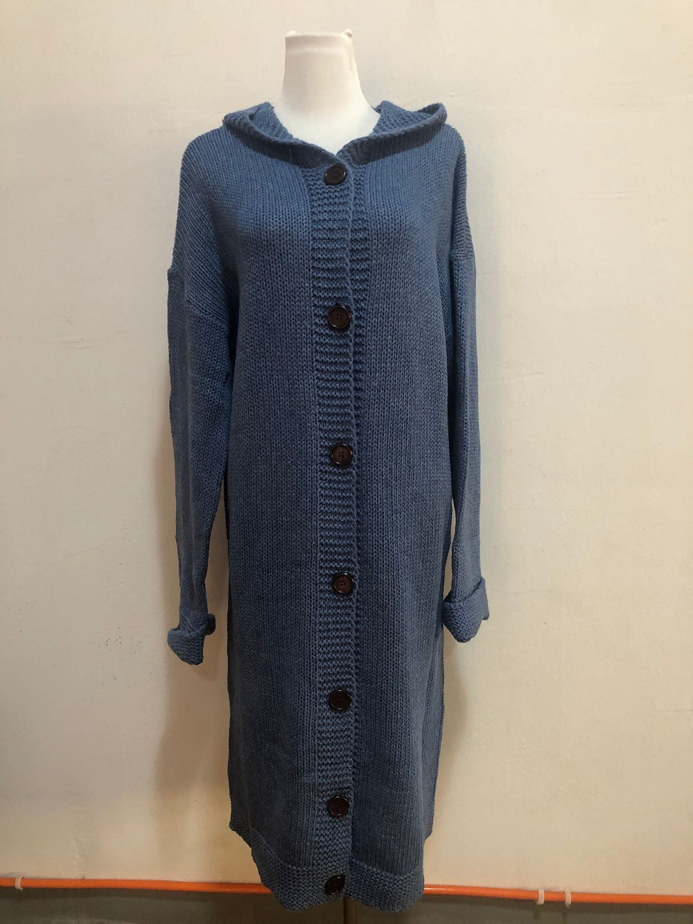 Hooded Cardigan Thickened Sweater Long Sweater