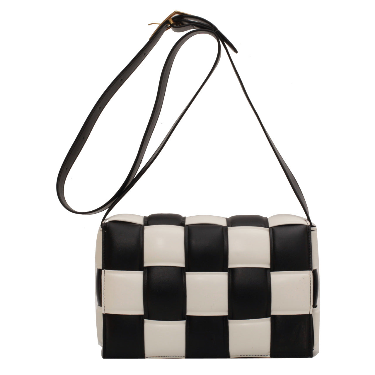 Plaid Pu Soft Surface Women's Woven Bag