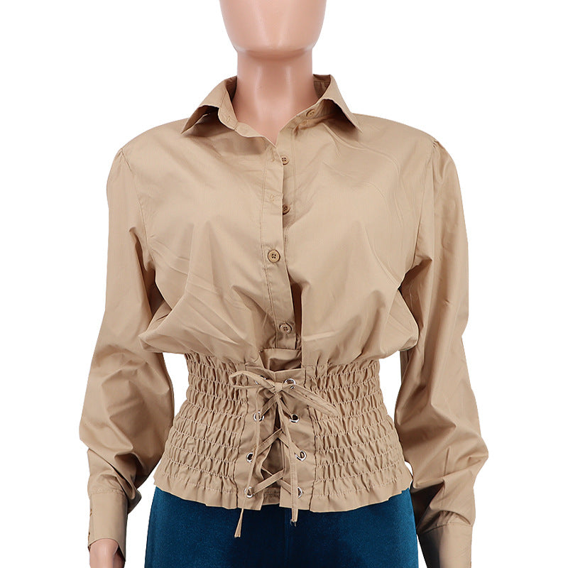 Lapel Texture Shirt