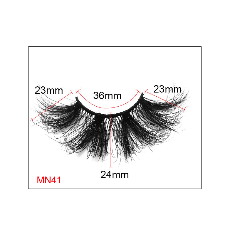 8D 25mm Mink Eyelash 27mm Lengthened Thick False Eyelashes