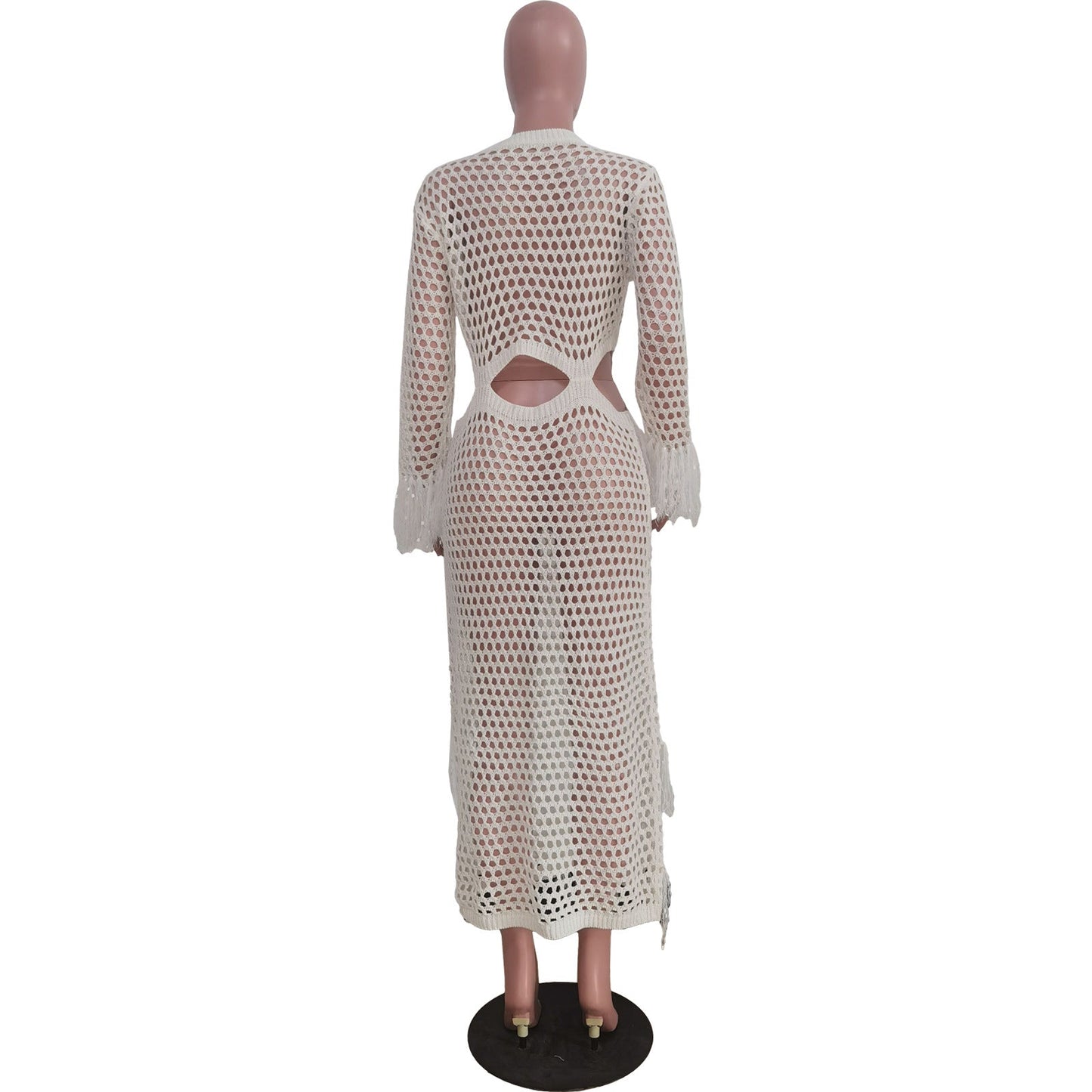 The Very Knitty Hollow Tassel Beach Dress